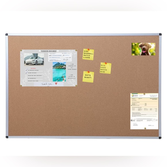 Vision Board Poster - Manifestation Board Dream Board Law of Attraction Gray - Picture 4 of 6